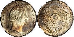 1 Thaler 巴伐利亞王國 (1806 - 1918) 銀 路德维希一世 (巴伐利亚)