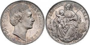 1 Thaler 巴伐利亞王國 (1806 - 1918) 銀 路德维希二世 (巴伐利亚)
