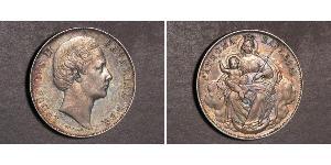 1 Thaler 巴伐利亞王國 (1806 - 1918) 銀 路德维希二世 (巴伐利亚)
