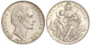 1 Thaler 巴伐利亞王國 (1806 - 1918) 銀 路德维希二世 (巴伐利亚)