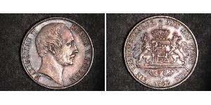 1 Thaler 巴伐利亞王國 (1806 - 1918) 銀 马克西米利安二世 (巴伐利亚国王)