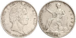 1 Thaler 巴伐利亞王國 (1806 - 1918) 銀 路德维希一世 (巴伐利亚)