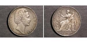 1 Thaler 巴伐利亞王國 (1806 - 1918) 銀 路德维希二世 (巴伐利亚)