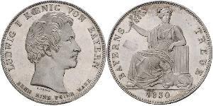 1 Thaler 巴伐利亞王國 (1806 - 1918) 銀 路德维希一世 (巴伐利亚)