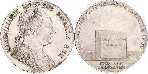 1 Thaler 巴伐利亞王國 (1806 - 1918) 銀 马克西米利安一世 (巴伐利亚国王) (1756 - 1825)