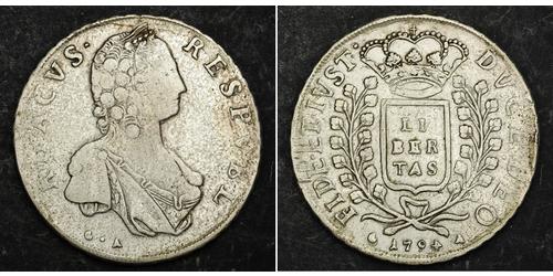 1 Thaler 拉古薩共和國 (1358 - 1808) 銀 