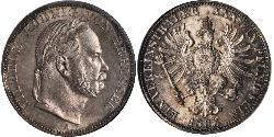 1 Thaler 普魯士王國 (1701 - 1918) 銀 威廉一世 (德国)