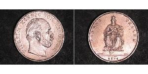 1 Thaler 普魯士王國 (1701 - 1918) 銀 威廉一世 (德国)