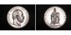 1 Thaler 普魯士王國 (1701 - 1918) 銀 威廉一世 (德国)
