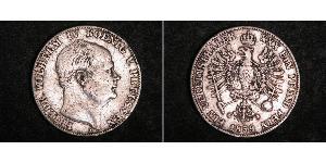 1 Thaler 普魯士王國 (1701 - 1918) 銀 腓特烈·威廉四世 (1795 - 1861)