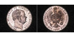1 Thaler 普魯士王國 (1701 - 1918) 銀 腓特烈·威廉四世 (1795 - 1861)