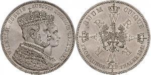1 Thaler 普魯士王國 (1701 - 1918) 銀 威廉一世 (德国)