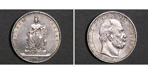 1 Thaler 普魯士王國 (1701 - 1918) 銀 威廉一世 (德国)