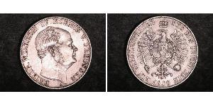1 Thaler 普魯士王國 (1701 - 1918) 銀 腓特烈·威廉四世 (1795 - 1861)