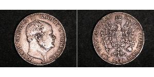 1 Thaler 普魯士王國 (1701 - 1918) 銀 腓特烈·威廉四世 (1795 - 1861)