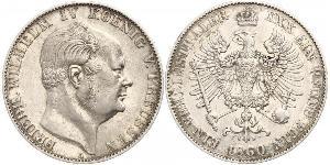 1 Thaler 普魯士王國 (1701 - 1918) 銀 腓特烈·威廉四世 (1795 - 1861)