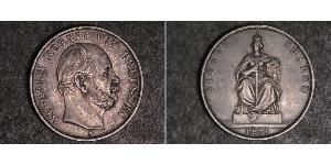 1 Thaler 普魯士王國 (1701 - 1918) 銀 威廉一世 (德国)
