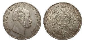 1 Thaler 普魯士王國 (1701 - 1918) 銀 威廉一世 (德国)