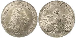 1 Thaler 普魯士王國 (1701 - 1918) 銀 腓特烈二世 (普鲁士) (1712 – 1786)