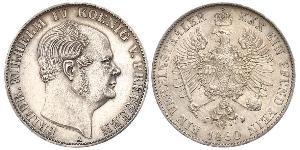 1 Thaler 普魯士王國 (1701 - 1918) 銀 腓特烈·威廉四世 (1795 - 1861)