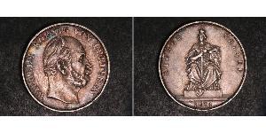 1 Thaler 普魯士王國 (1701 - 1918) 銀 威廉一世 (德国)
