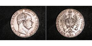 1 Thaler 普魯士王國 (1701 - 1918) 銀 腓特烈·威廉四世 (1795 - 1861)