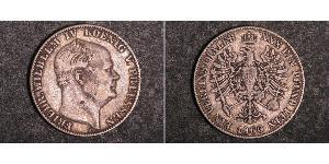 1 Thaler 普魯士王國 (1701 - 1918) 銀 腓特烈·威廉四世 (1795 - 1861)