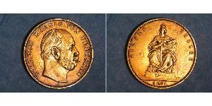 1 Thaler 普魯士王國 (1701 - 1918) 銀 威廉一世 (德国)