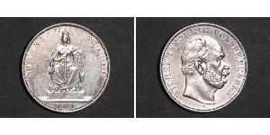 1 Thaler 普魯士王國 (1701 - 1918) 銀 威廉一世 (德国)
