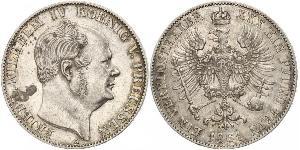 1 Thaler 普魯士王國 (1701 - 1918) 銀 腓特烈·威廉四世 (1795 - 1861)