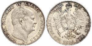 1 Thaler 普魯士王國 (1701 - 1918) 銀 腓特烈·威廉四世 (1795 - 1861)