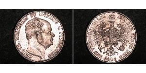 1 Thaler 普魯士王國 (1701 - 1918) 銀 腓特烈·威廉四世 (1795 - 1861)