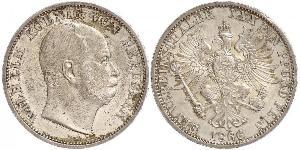 1 Thaler 普魯士王國 (1701 - 1918) 銀 威廉一世 (德国)