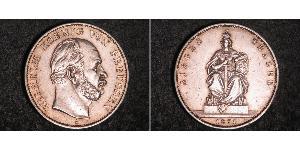 1 Thaler 普魯士王國 (1701 - 1918) 銀 威廉一世 (德国)