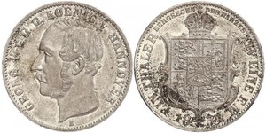 1 Thaler 汉诺威王国 (1814 - 1866) 銀 格奥尔格五世 (汉诺威) (1819 - 1878)