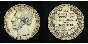 1 Thaler 汉诺威王国 (1814 - 1866) 銀 格奥尔格五世 (汉诺威) (1819 - 1878)