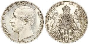 1 Thaler 汉诺威王国 (1814 - 1866) 銀 格奥尔格五世 (汉诺威) (1819 - 1878)