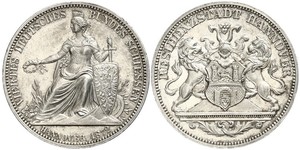1 Thaler 汉诺瓦省 (1868 - 1946) 銀 