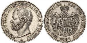 1 Thaler 瓦尔德克统治者列表 (1180 - 1918) 銀 George Victor, Prince of Waldeck and Pyrmont (1831 - 1893)