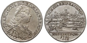1 Thaler 神圣罗马帝国 (962 - 1806) 銀 弗朗茨一世 (神圣罗马帝国) (1708 - 1765)