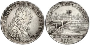 1 Thaler 神圣罗马帝国 (962 - 1806) 銀 弗朗茨一世 (神圣罗马帝国) (1708 - 1765)