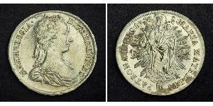 1 Thaler 神圣罗马帝国 (962 - 1806) 銀 玛丽亚·特蕾西亚 (1717 - 1780)