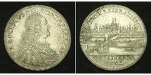 1 Thaler 神圣罗马帝国 (962 - 1806) 銀 弗朗茨一世 (神圣罗马帝国) (1708 - 1765)