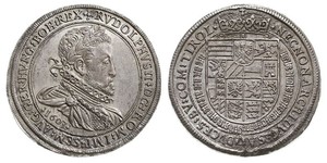 1 Thaler 神圣罗马帝国 (962 - 1806) 銀 鲁道夫二世 (神圣罗马帝国) (1552 - 1612)