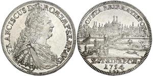 1 Thaler 神圣罗马帝国 (962 - 1806) 銀 弗朗茨一世 (神圣罗马帝国) (1708 - 1765)