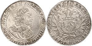 1 Thaler 神圣罗马帝国 (962 - 1806) 銀 斐迪南三世 (神圣罗马帝国) (1608-1657)