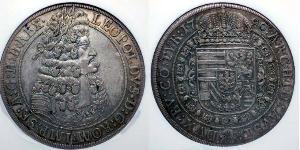1 Thaler 神圣罗马帝国 (962 - 1806) 銀 利奥波德一世 (神圣罗马帝国)(1640-1705)