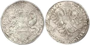 1 Thaler 神圣罗马帝国 (962 - 1806) 銀 马克西米利安二世 (神圣罗马帝国) (1527 - 1576)