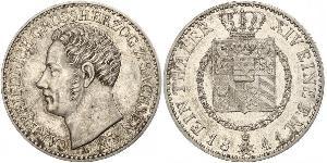 1 Thaler 萨克森-魏玛-艾森纳赫 (1809 - 1918) 銀 卡尔·腓特烈 (萨克森-魏玛-艾森纳赫大公)