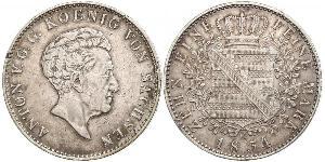 1 Thaler 萨克森王国 (1806 - 1918) 銀 